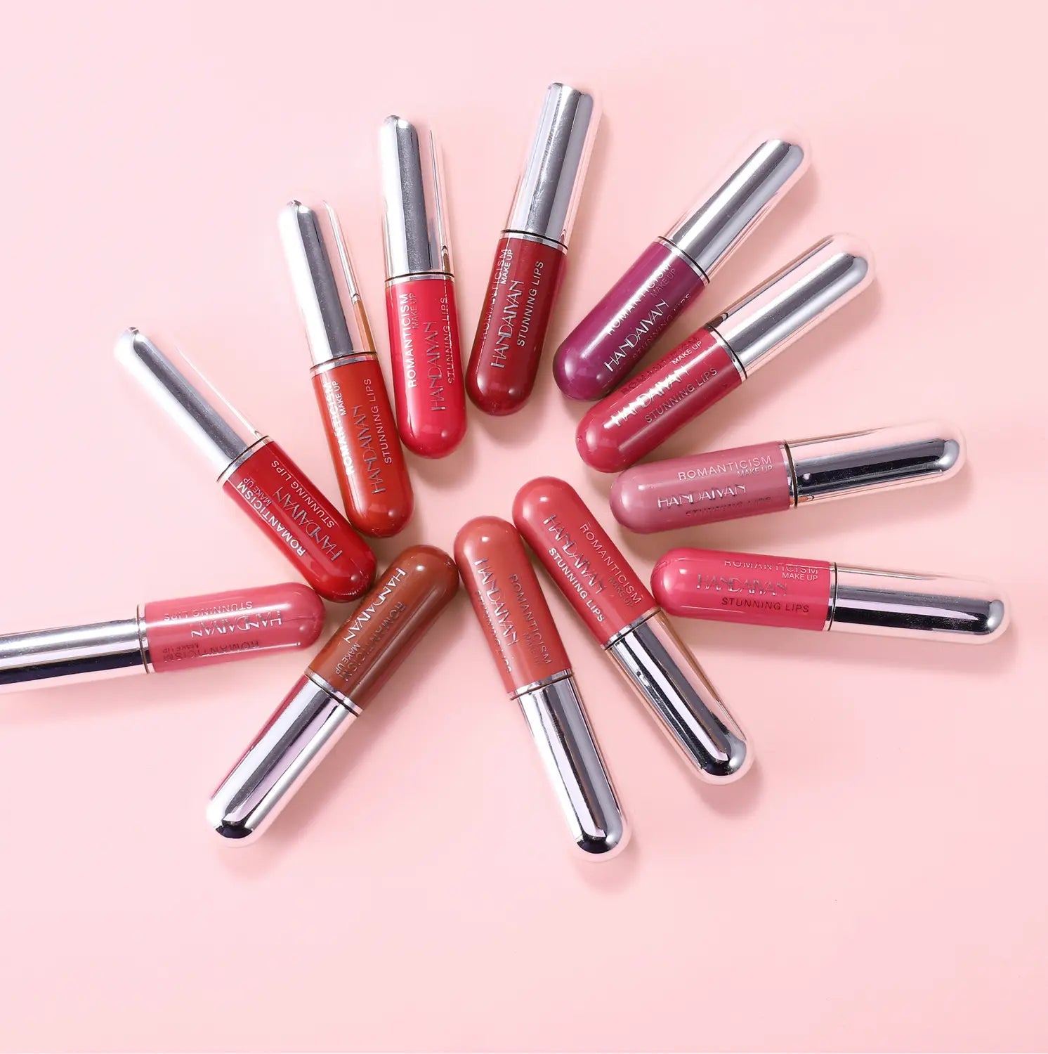 Waterproof 6-Color Lip Gloss Suit with Stain-Free Capsules for Lasting Wear