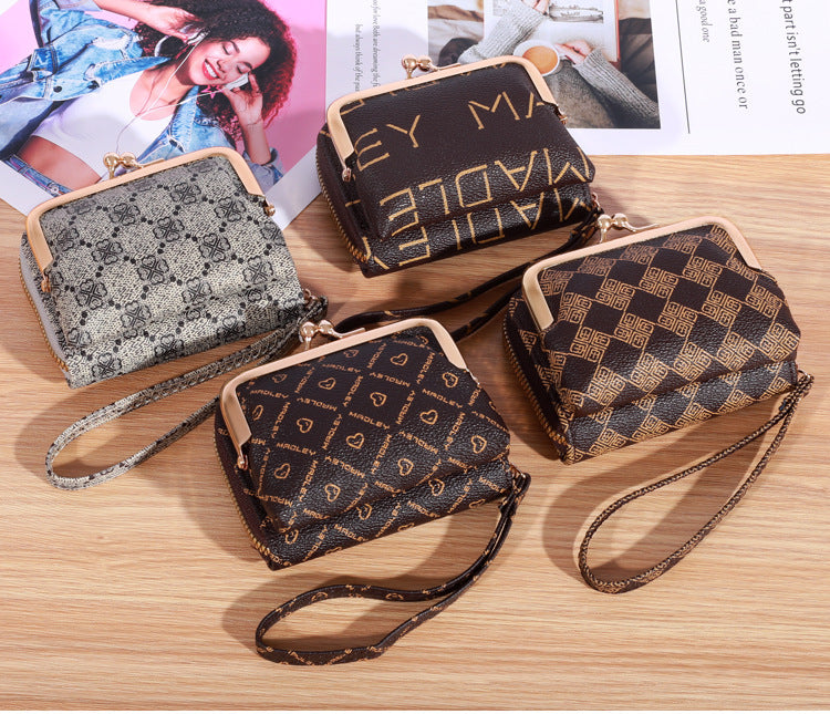 Wallet Women’s Fashion Wrist Strap Short - Chic Wallet for Women Perfectly Short and Plaid