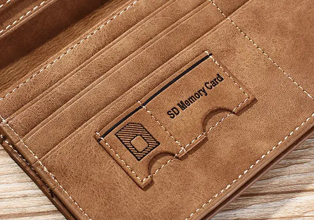 Fashionable Long Men’s PU Leather Wallet in Various Colors for United States and CHF Markets