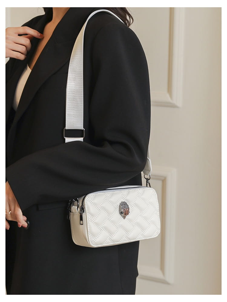 Wide Shoulder Strap Crossbody Bag with Eagle for Daily