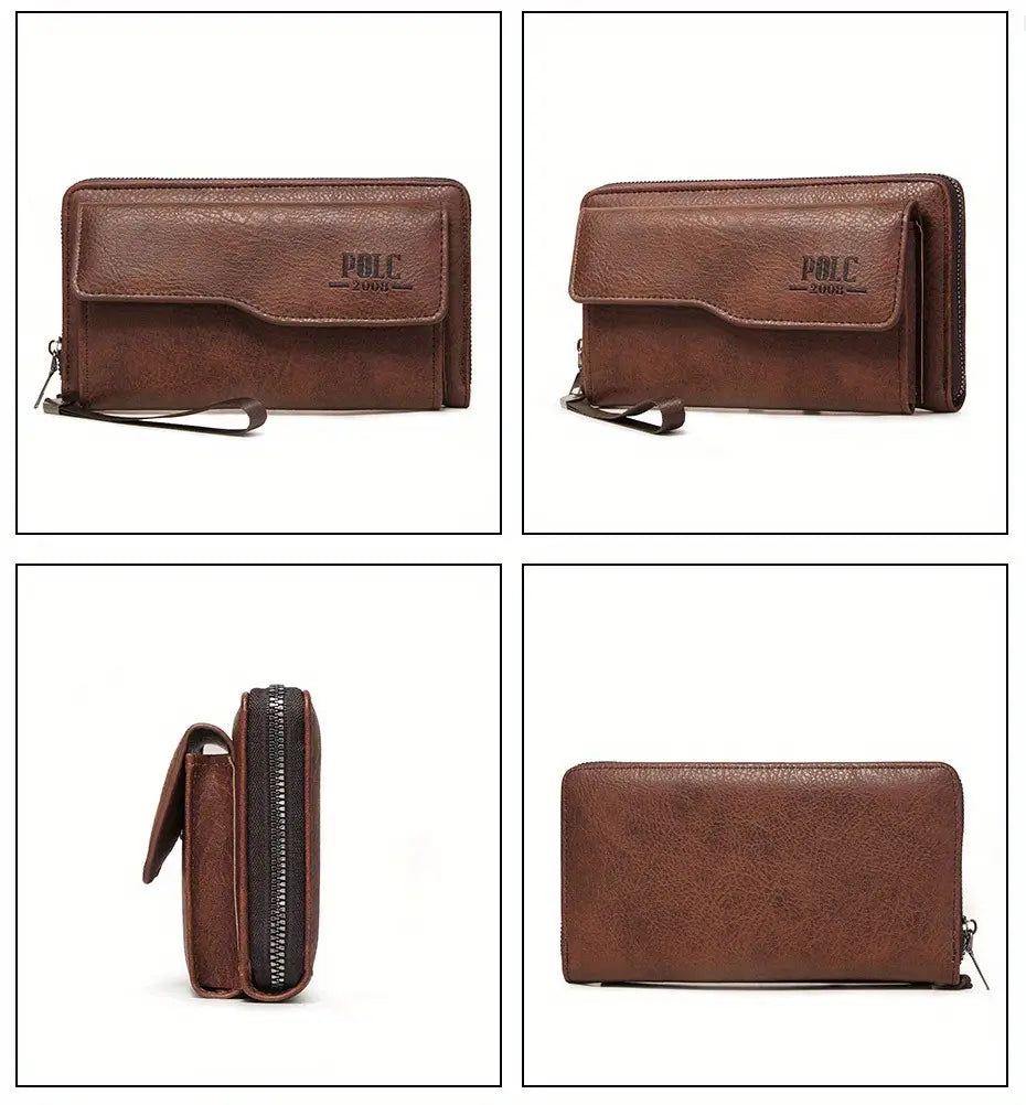 Men’s Wallet with Zipper for Cards and Phones in the United States