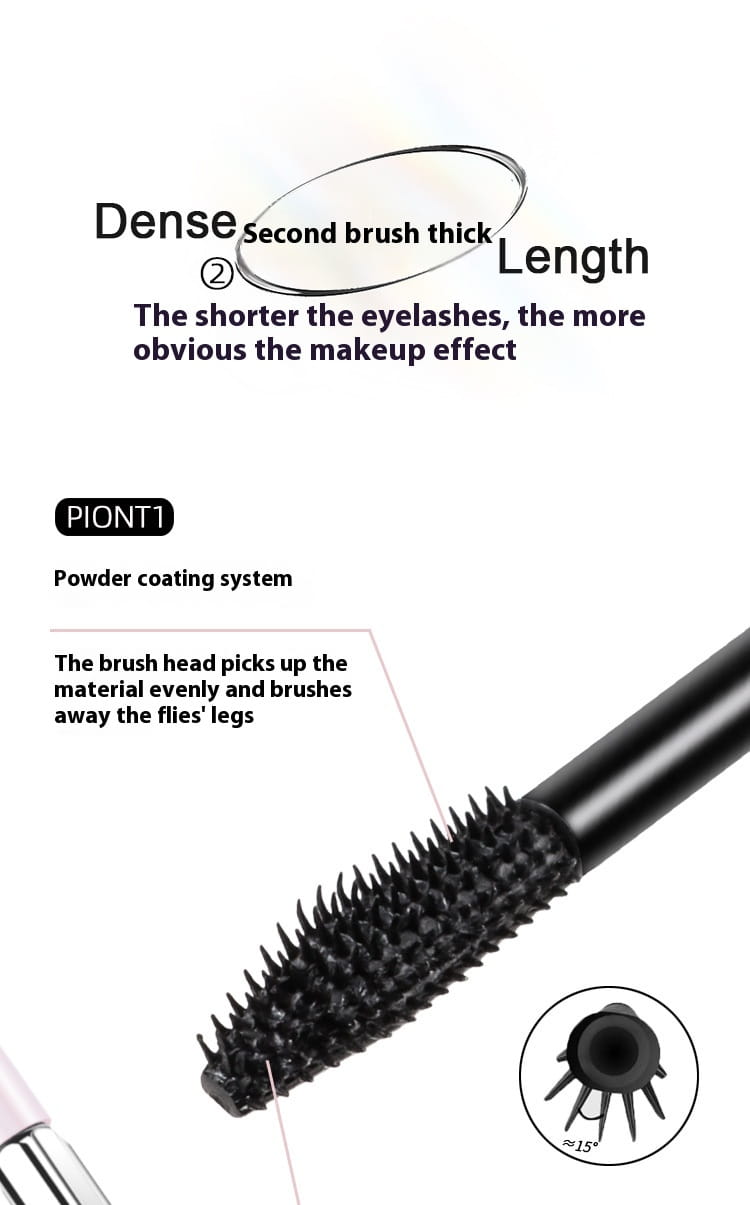 Waterproof Long Curling Black Mascara for Thick Voluminous Lashes