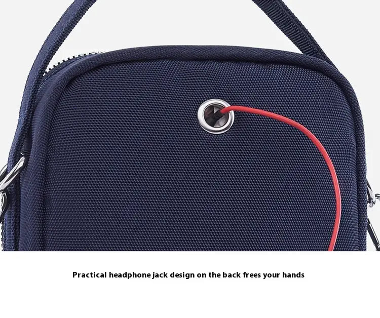 Lightweight Shoulder Messenger Bag with Versatile Pouches and Colorful Design