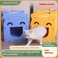 Felt Cat Bed Cave Smiley Nest Indoor Cozy House for Cats - Teleplus cat bed