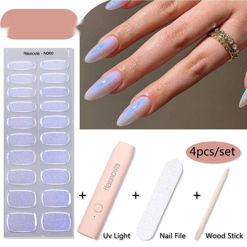 Female Nail Stickers Set with Light Machine for CHF and United States - US united states chf nail stickers