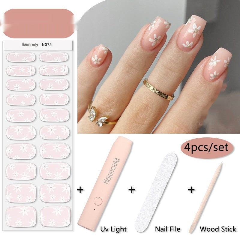 Female Nail Stickers Set with Light Machine for CHF and United States - US united states chf nail stickers