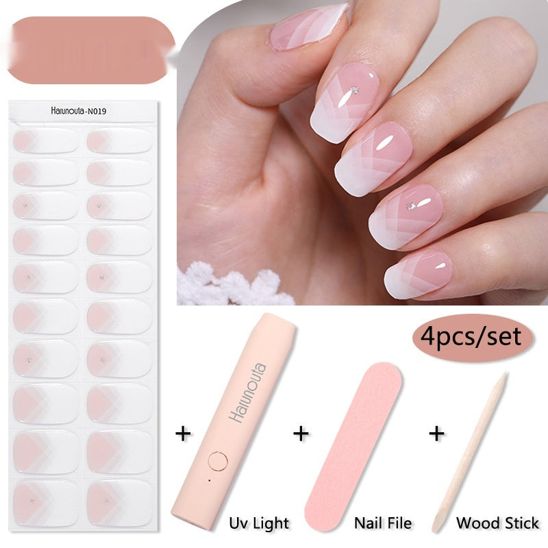 Female Nail Stickers Set with Light Machine for CHF and United States - US united states chf nail stickers