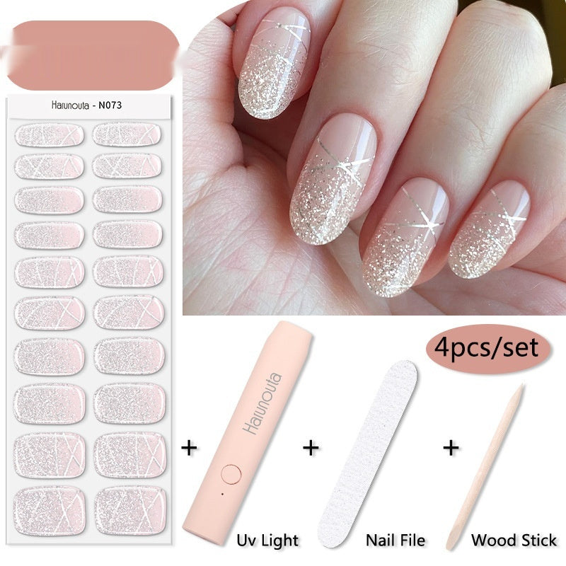 Female Nail Stickers Set with Light Machine for CHF and United States - US united states chf nail stickers
