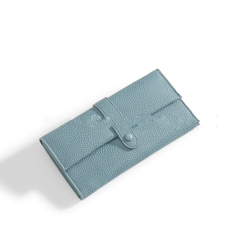 Female PU Leather Bag with Multiple Compartments for US and CHF Currencies - Purse So Simple Even Your Cards Will Laugh