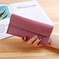 Female PU Leather Card Holder with Cash and Passport Pocket for United States Markets - Wide Witty 5cm Women’s Bag All