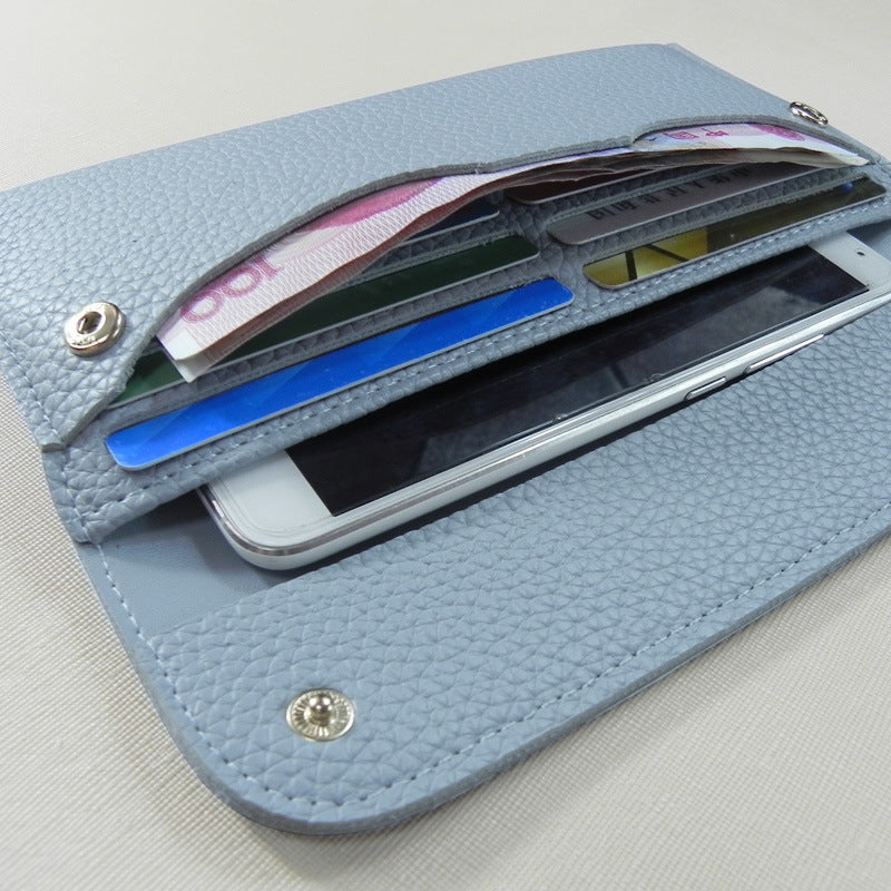 Female PU Leather Card Holder with Cash and Passport Pocket for United States Markets - Wide Witty 5cm Women’s Bag All