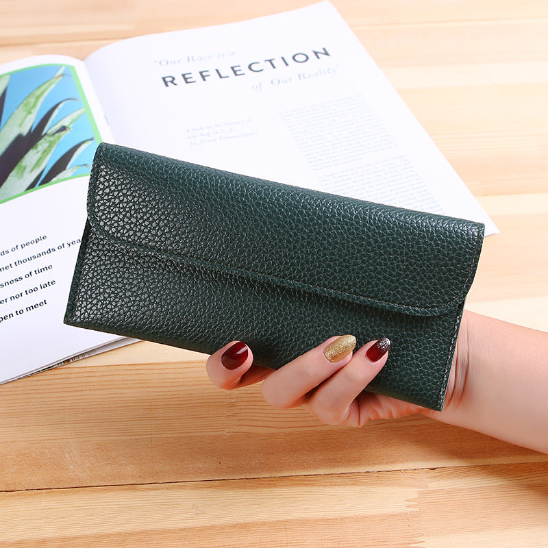 Female PU Leather Card Holder with Cash and Passport Pocket for United States Markets - Wide Witty 5cm Women’s Bag All