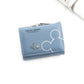 Female PU Leather Card Holder with Short Money Clip for United States - Fashion Women’s Cash Confusion short money clip