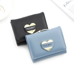 Female PU Leather Card Holder with Short Money Clip for United States - Fashion Women’s Cash Confusion short money clip