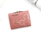 Female PU Leather Card Holder with Short Money Clip for United States - Fashion Women’s Cash Confusion short money clip