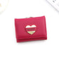 Female PU Leather Card Holder with Short Money Clip for United States - Fashion Women’s Cash Confusion short money clip