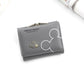 Female PU Leather Card Holder with Short Money Clip for United States - Fashion Women’s Cash Confusion short money clip