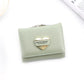 Female PU Leather Card Holder with Short Money Clip for United States - Fashion Women’s Cash Confusion short money clip