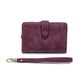 Female PU Leather Wallet with Multiple Folds and Secure Compartments for United States Buyers - Foldable Purse