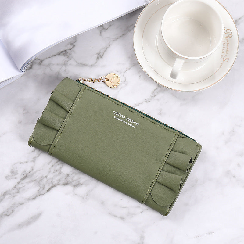 Female PU Leather Wallet with Zipper Buckle for US and CHF Currency - Purse: Style Meets Multi-Function Magic united