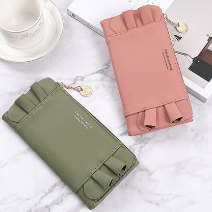 Female PU Leather Wallet with Zipper Buckle for US and CHF Currency - Purse: Style Meets Multi-Function Magic united