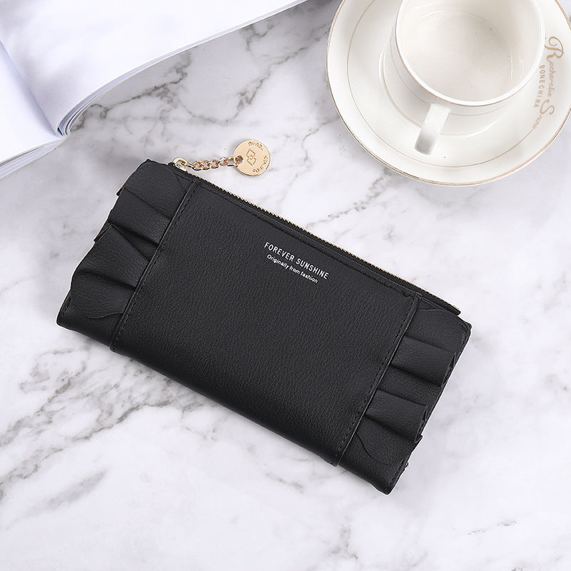 Female PU Leather Wallet with Zipper Buckle for US and CHF Currency - Purse: Style Meets Multi-Function Magic united