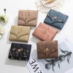 Female PU Leather Zipper Wallet with Secret Compartments for United States Customers - Three Folds of Fun a Purse