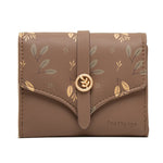 Female PU Leather Zipper Wallet with Secret Compartments for United States Customers - Three Folds of Fun a Purse