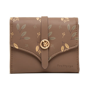 Female PU Leather Zipper Wallet with Secret Compartments for United States Customers - Three Folds of Fun a Purse