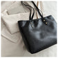 Female Versatile Commuting Shoulder Bag with Sandwicht Pocket and PU Finish - female versatile commuting shoulder tote
