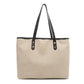 Female Versatile Commuting Shoulder Bag with Sandwicht Pocket and PU Finish - female versatile commuting shoulder tote