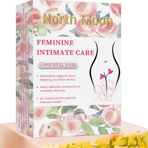 Feminine Intimate Care Cleansing Soap with Peach and Aloe Extracts - feminine intimate care cleansing soap