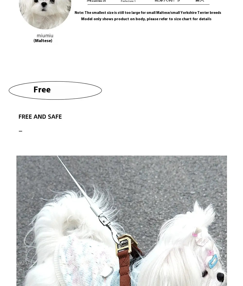 Leash madra frith -bhite H03 donn donn cadás poileistear poileistear rópa tarraingthe láidir