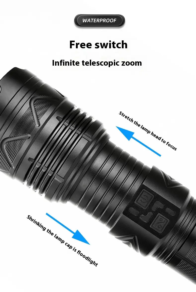 Outdoor Multifunctional Zoom Strong Wire Strap Box with Light Flashlight