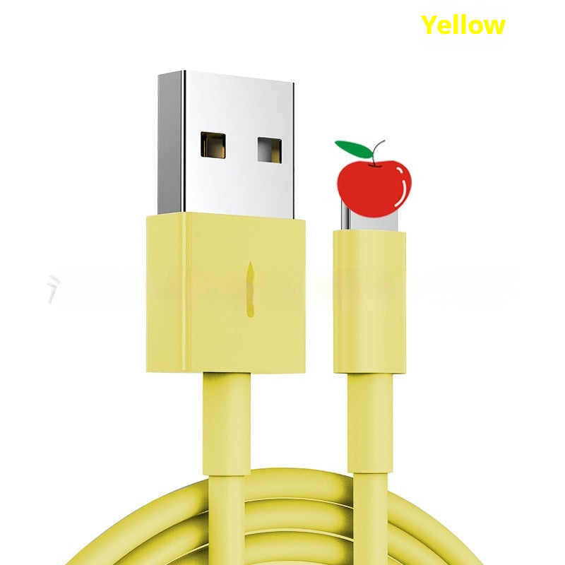 Color Data Cable Multi-color Charging Cable TPE Material Anti-break - Color Data Cable: Charging in Style and No Breaks!