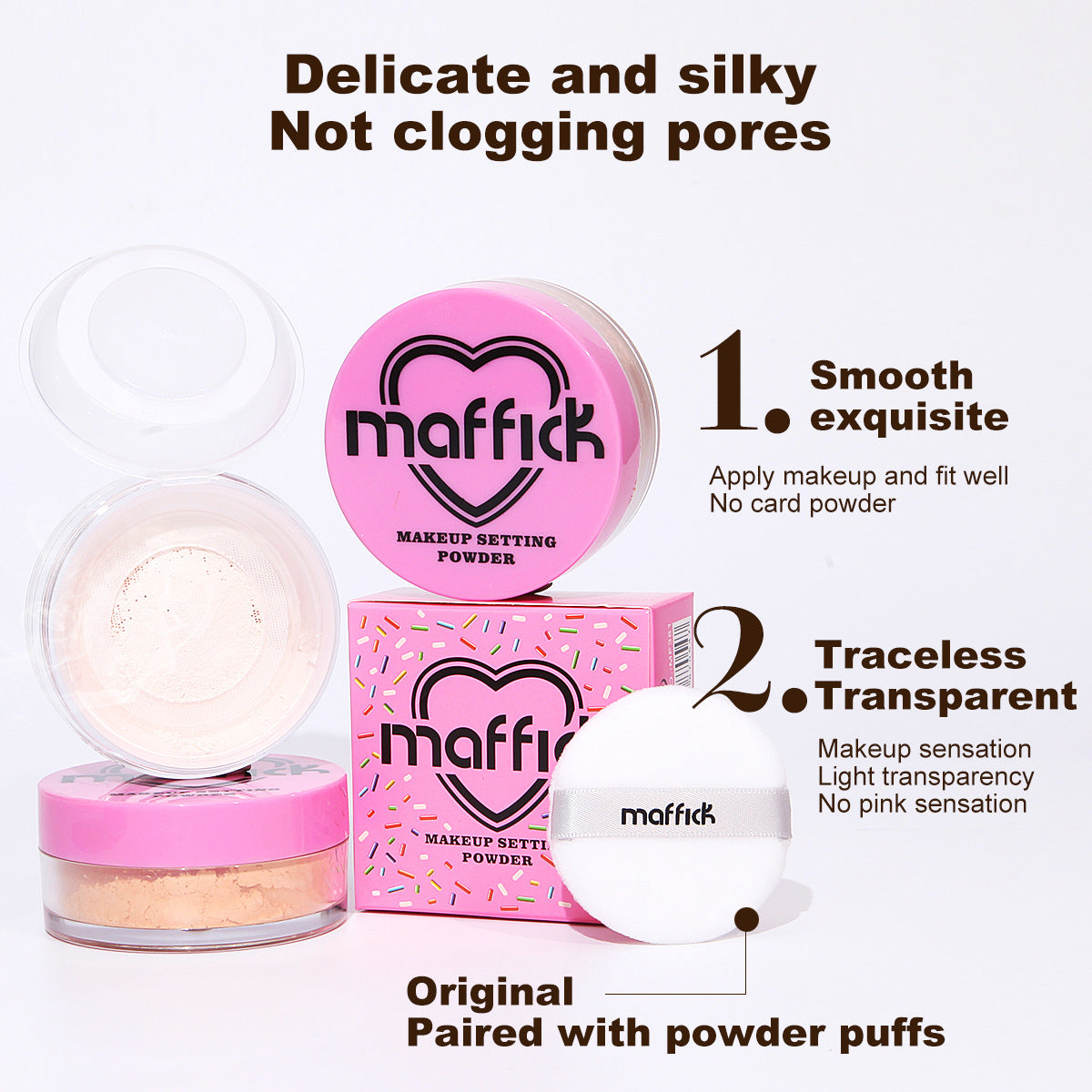 Finishing Loose Powder with Oil Control for Delicate and Universal Skin - Teleplus finishing loose powder delicate