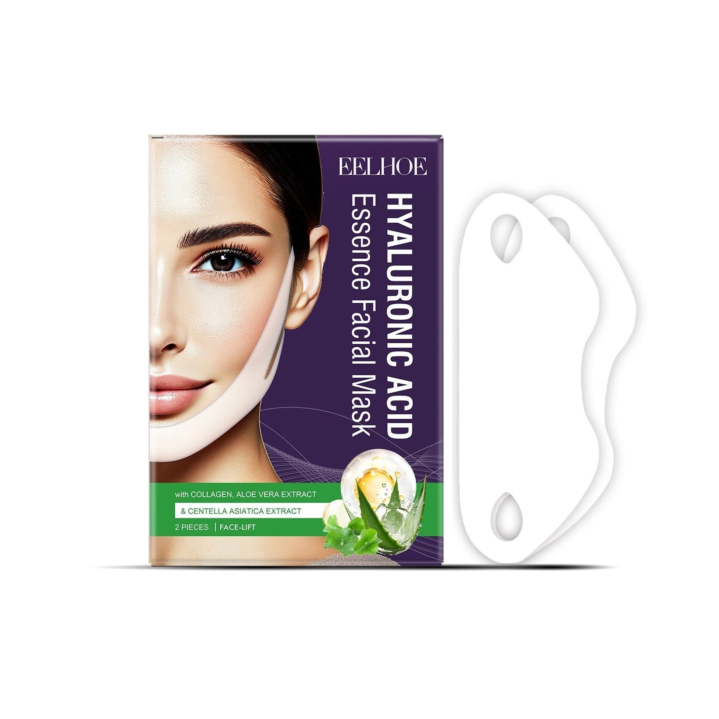 Firming Facial Mask with Aloe Hyaluronic Acid Collagen and Centella Asiatica - Teleplus firming facial mask