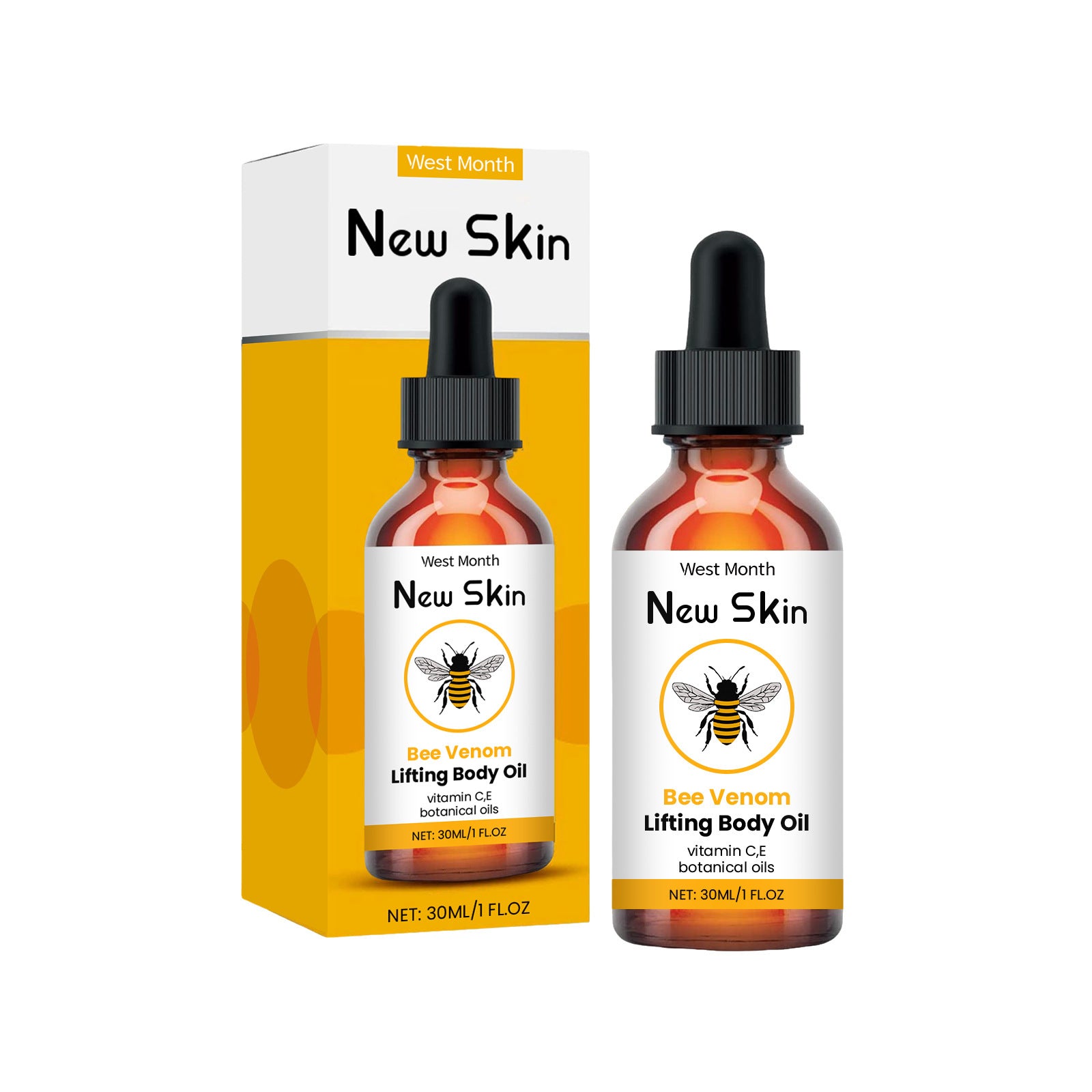Firming Skin Care Essential Oil with Water Bee Venom Vitamin C and E - Teleplus care essential bee venom firming skin