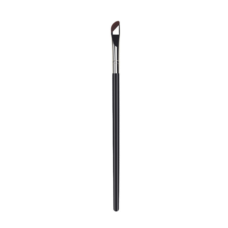 Flat Head Diagonal Eye Beauty Brush with Nylon Bristles and Long Handle - Teleplus flat head diagonal eye beauty brush