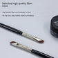 Flat Head Diagonal Eye Beauty Brush with Nylon Bristles and Long Handle - Teleplus flat head diagonal eye beauty brush