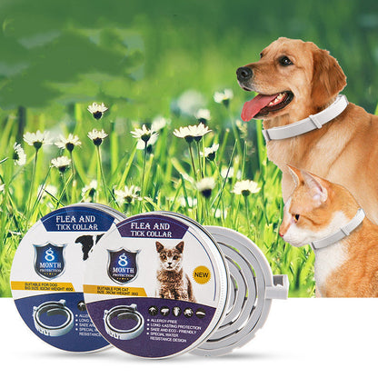 Flea Collar with TPR Silica Gel Material and Effective Powder Size for Pets - Teleplus flea collar material tpr silica