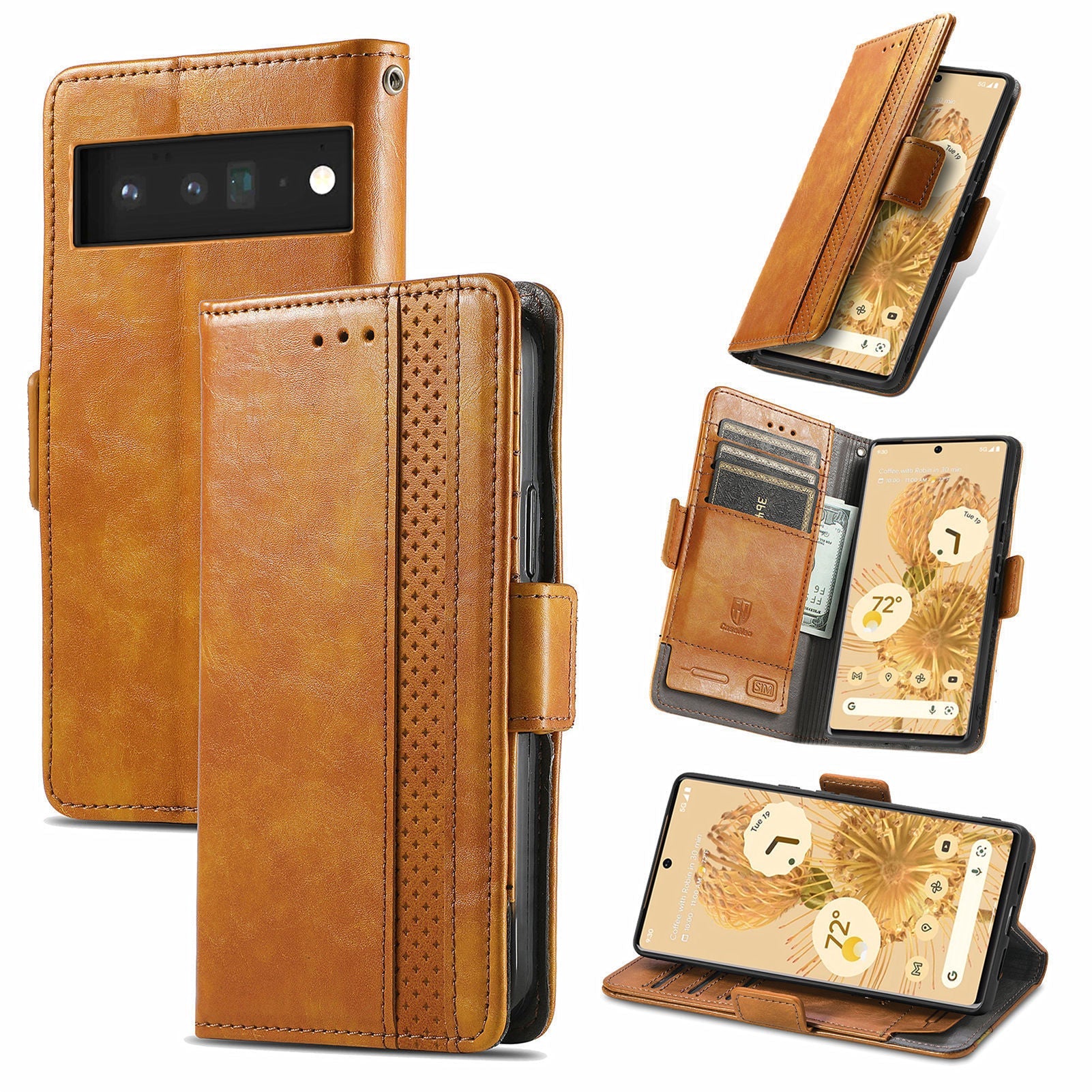 Flip Business Leather Phone Case Simple - Flip Business Leather Phone Case in Various Colors