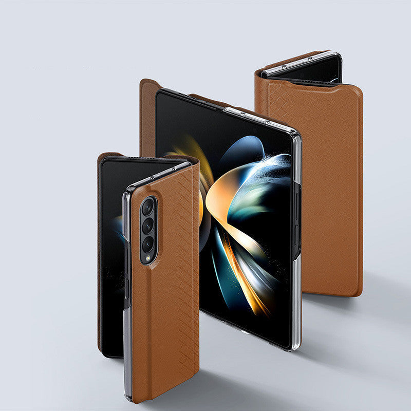 Samsung Z Fold Flip Card Case in Solid Colors for United States and CHF - Full Leather Phone united states chf flip card