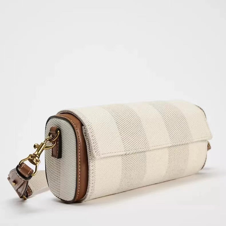 Flip Commuter Round Shoulder Messenger Bag in Polyester Yellow Carmel - Teleplus bag flip commuter round shoulder