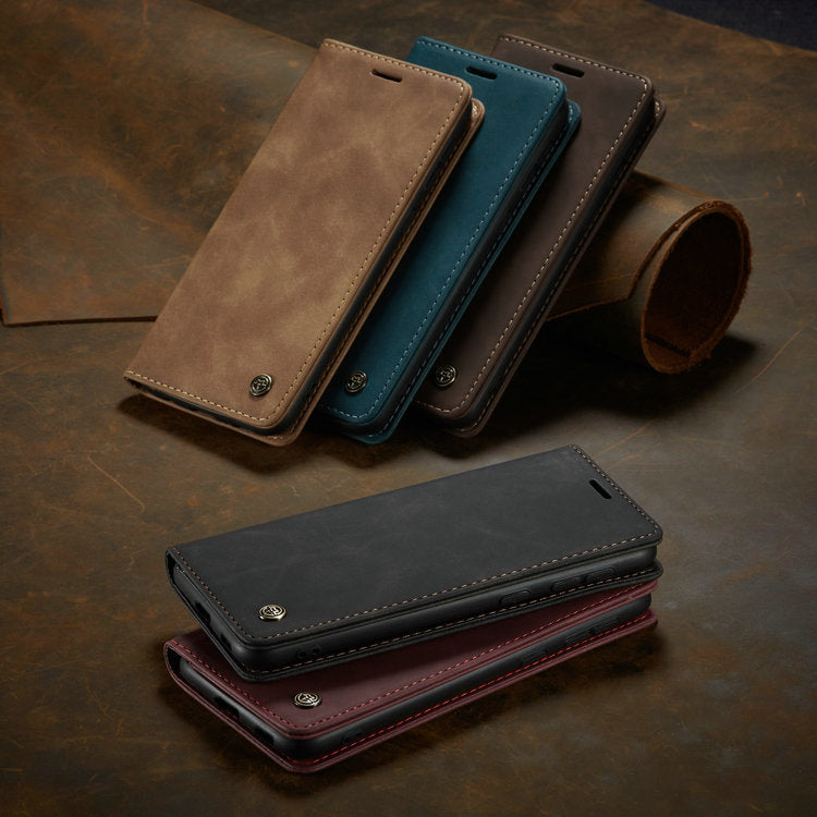 Flip Leather Case Anti-drop Magnetic Phone Case - Flip Leather Phone Case Anti-drop Magnetic Style