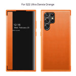 Leather Flip Case for Mobile Phones with Multiple Color Options - Phone Protective Injection Molding flip leather case