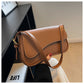 Flip Magnetic Buckle Shoulder Bag with Internal Zipper and Sandwich Pocket - Teleplus flip magnetic buckle shoulder bag