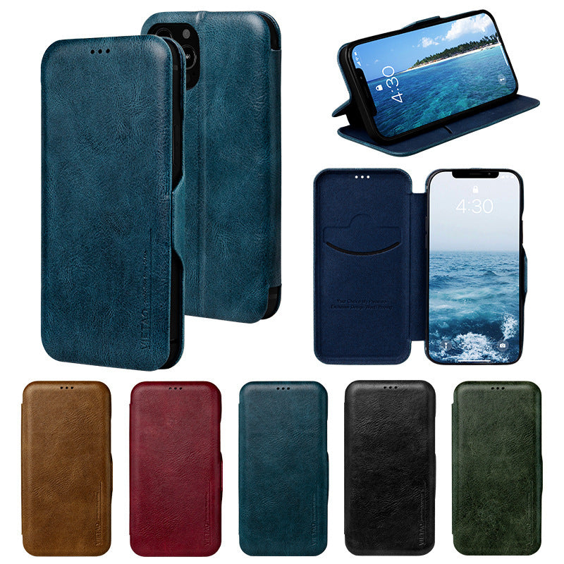 Flip Phone Leather Case For IPhone13Pro - Flip Phone Leather Case for iPhone 13 Pro