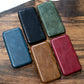 Leather Case for iPhone 13 and 12 in Solid Colors Flip Phone Cover - Pro flip phone leather case