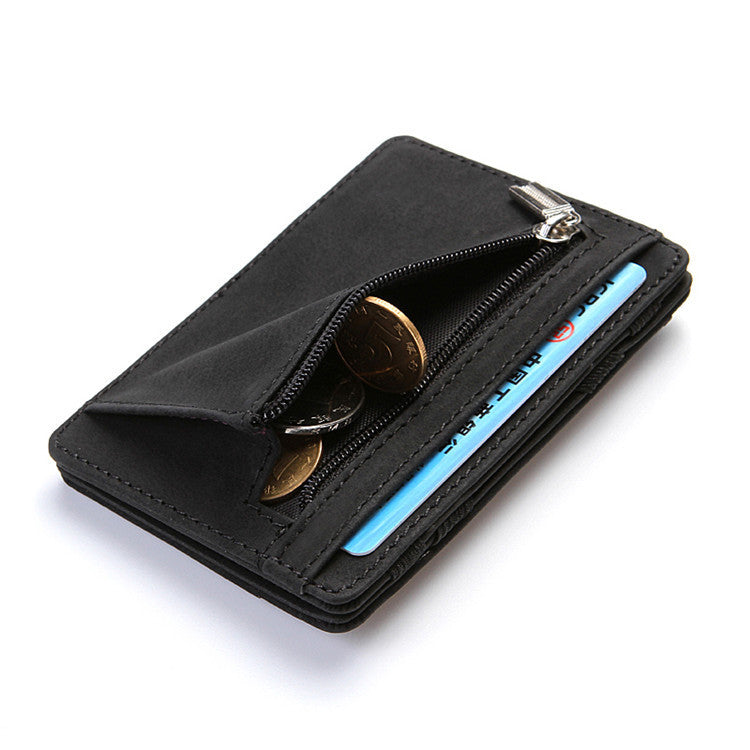 Flip Wallet Creative Men Magic Wallet Polyurethane Card Holder - Magic Wallet for Stylish Men Who Love to Flip